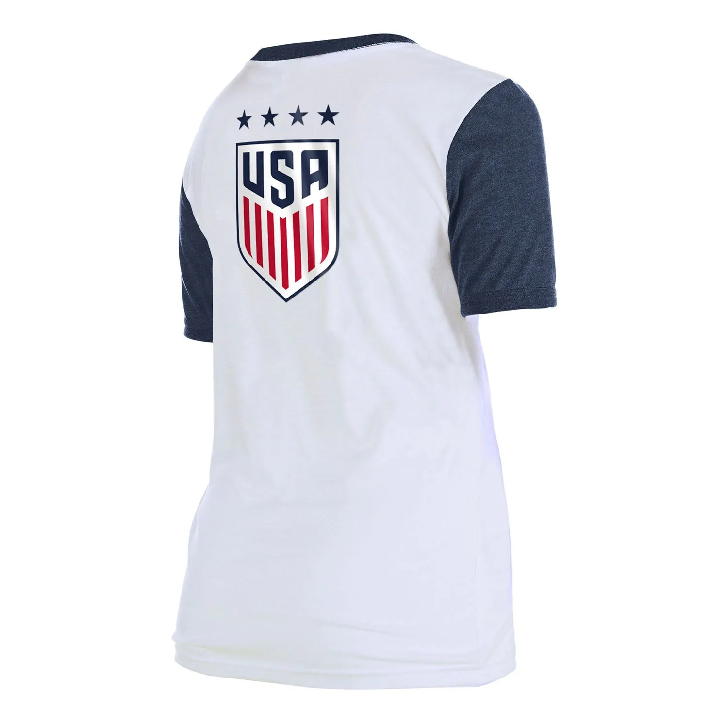 Women's New Era USWNT Sash Short Sleeve White Tee