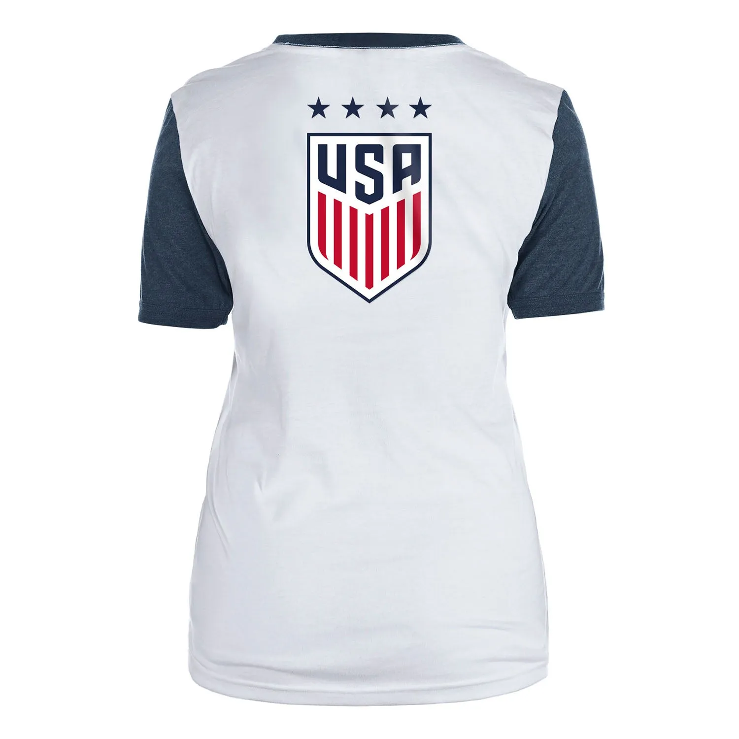 Women's New Era USWNT Sash Short Sleeve White Tee
