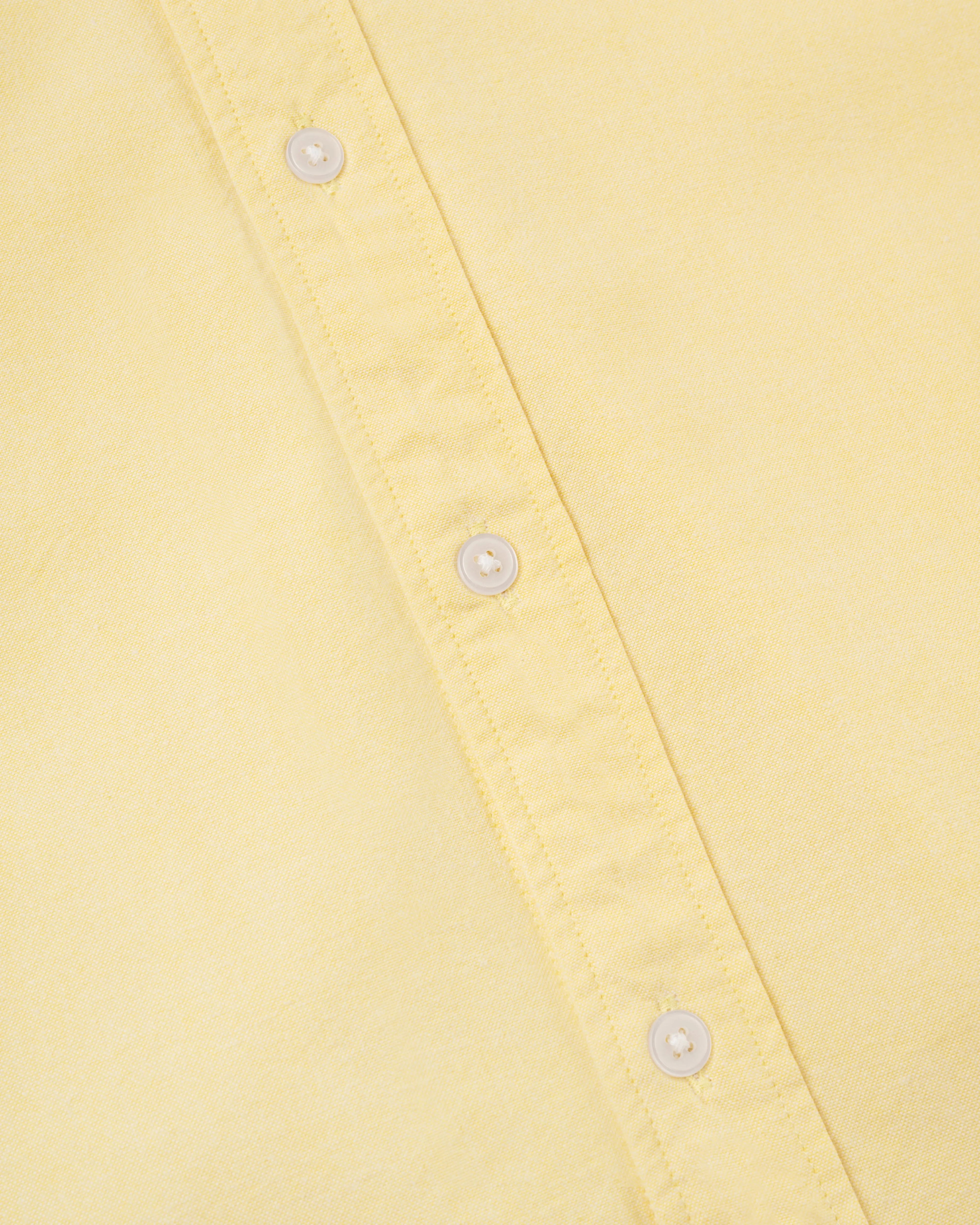 YELLOW CLUB COLLAR OXFORD SHIRT - TRIM FIT