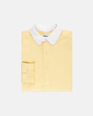 YELLOW CLUB COLLAR OXFORD SHIRT - TRIM FIT