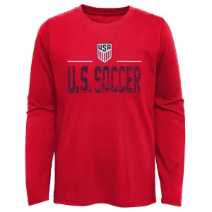 Youth Outerstuff USA Game Winner Long Sleeve Red Tee