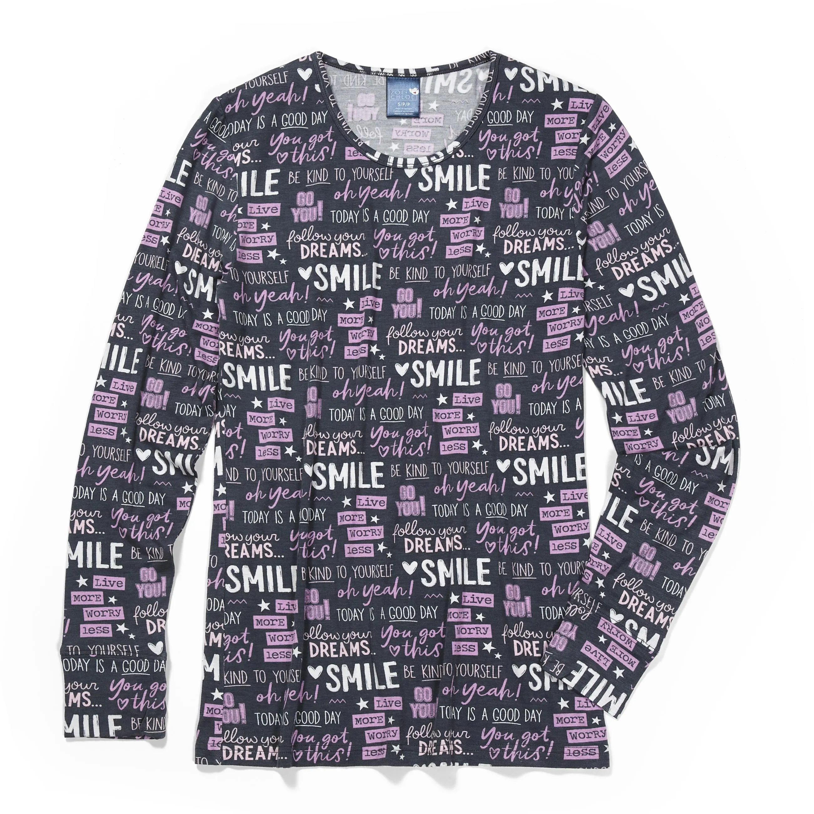 Zoe Chloe Silky Print Tee - Go You Knit